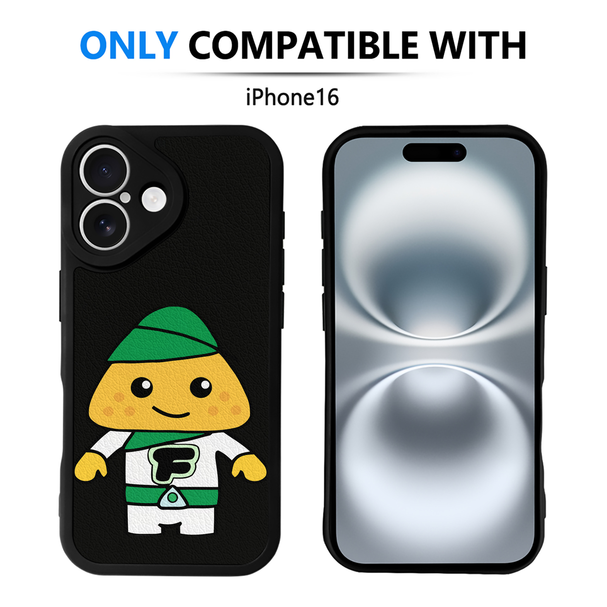 （画像用） アンパンマン Anpanman 【iPhone 16シリーズ対応】シリコンスマホケース（レザー調） 材質：シリコン